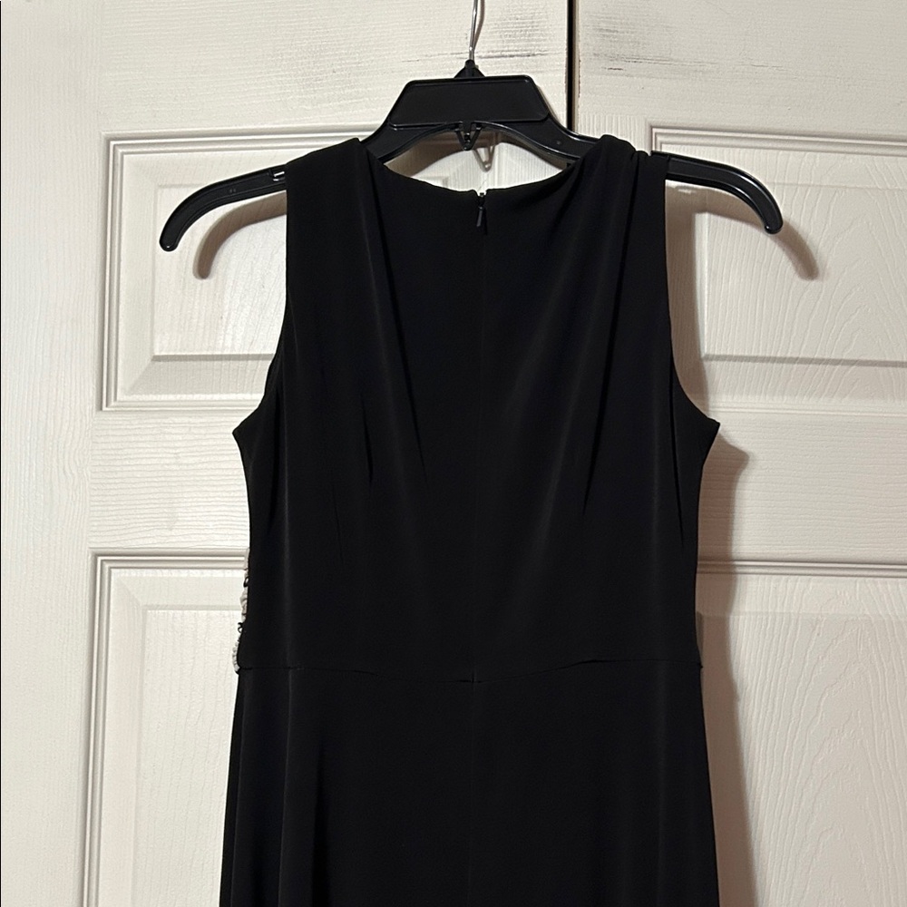 Jessica Howard 6P Black Dress & Neutral Floral Jacket w/Sequins Two-Piece Set - Picture 7 of 7